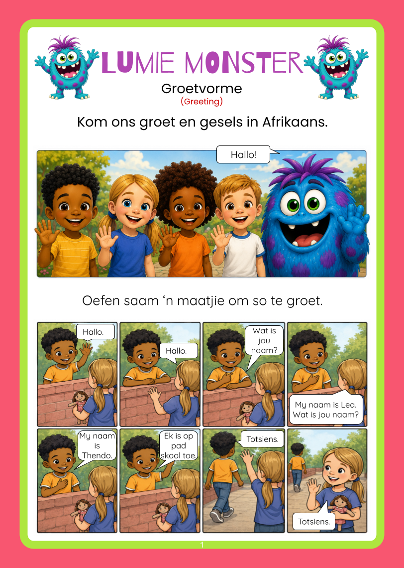 Graad 1 voorbeeldbladsy 13